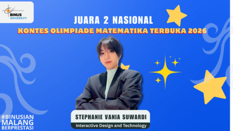 Mahasiswa Interactive Design and Technology BINUS Malang Raih Silver Medal di Kompetisi Terbuka Olimpiade Matematika
