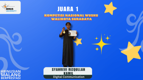 Mahasiswa Digital Communication BINUS @Malang Raih Juara 1 di Kejuaraan Wushu Piala Walikota Surabaya 2026