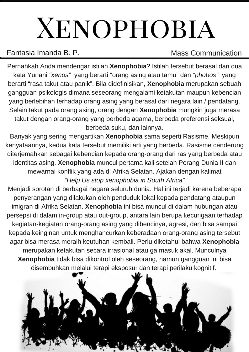 Xenophobia Adalah