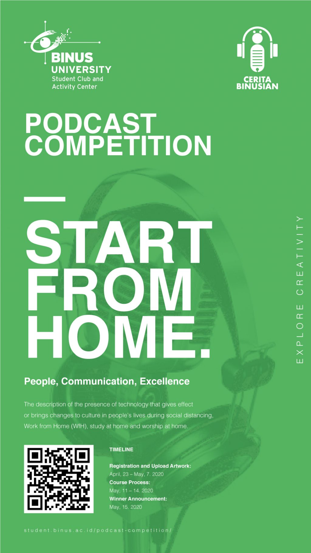 PODCAST Competition, Cerita BINUSIAN. Student