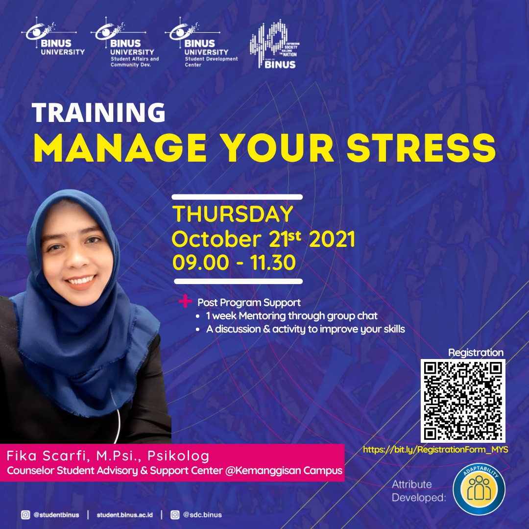 MANAGE YOUR STRESS TRAINING – Student