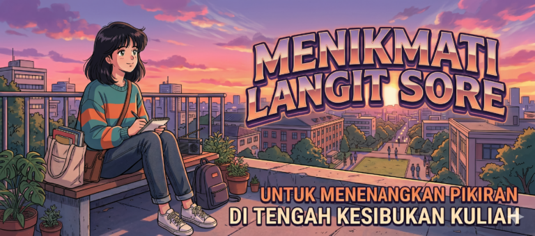 Menikmati Langit Sore untuk Menenangkan Pikiran di Tengah Kesibukan Kuliah